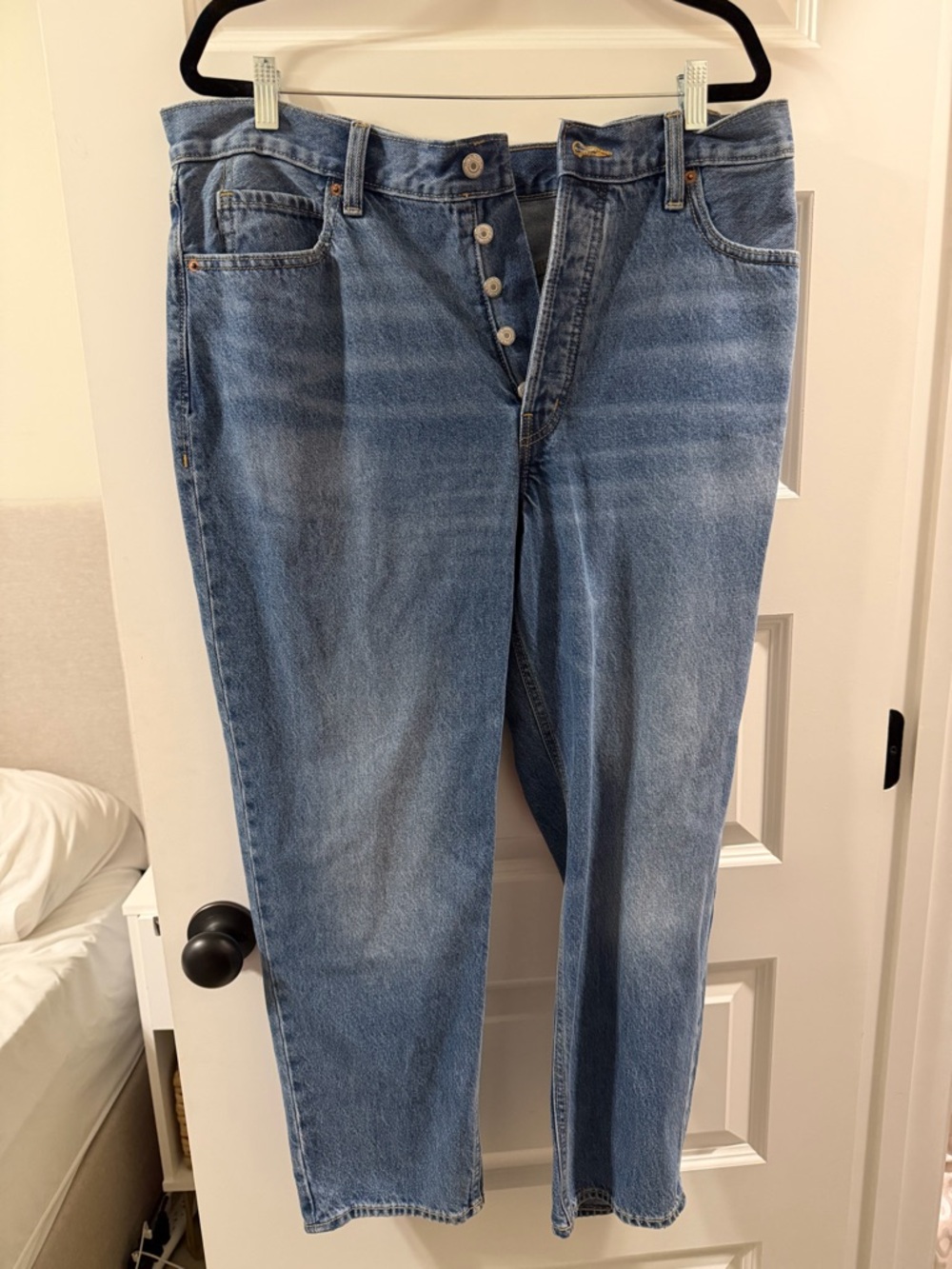 Old Navy Extra High Rise Sky-Hi Straight-Leg Women’s Jeans